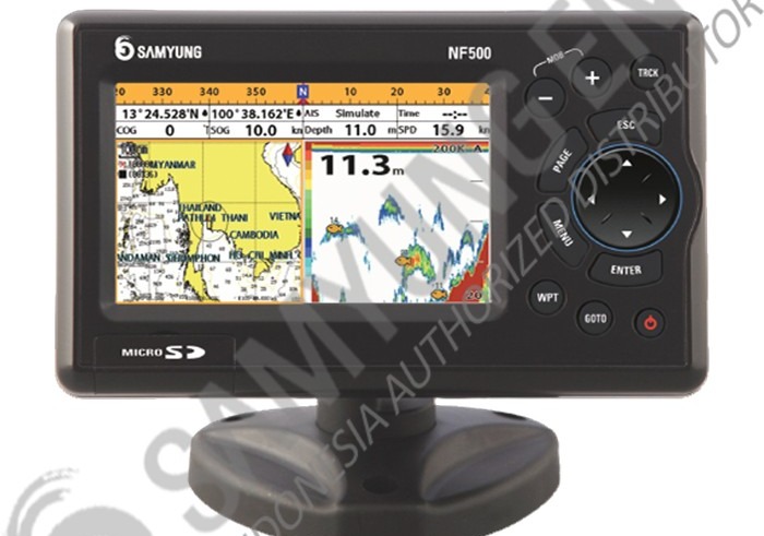 Samyung NF-500 - 5.0" LCD Chart Plotter-Fish Finder Plastic Transducer