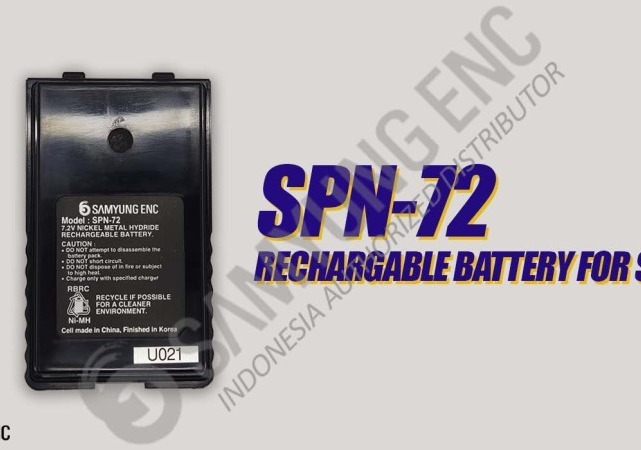 Samyung SPN-72 - Rechargeable Battery for STV-160