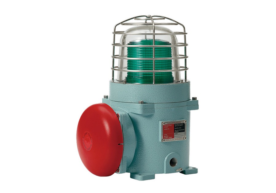 Qlight SEBAS - EXPLOSION PROOF WARNING/SIGNAL LIGHTS AND ALARM BELL COMBINATIONS - 220VAC-AMBER